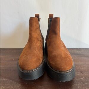 Paul Green Suede Platform Chelsea Boots